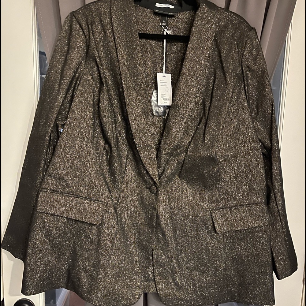 Lane Bryant Blazer, Black with Gold Specks, Size 26